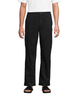 Men's Linen Cotton Elastic Waist Pant