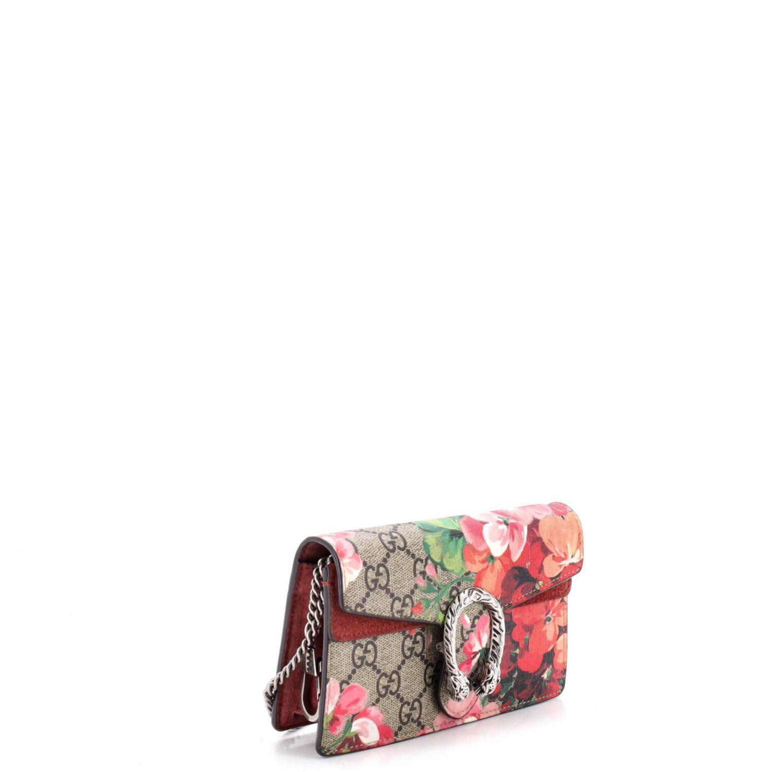 Super Mini Dionysus Bag Blooms Print GG Coated Canvas