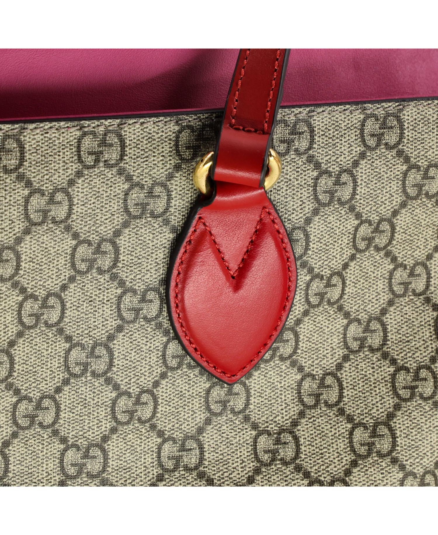 Medium Linea A Zip Tote GG Coated Canvas and Leather