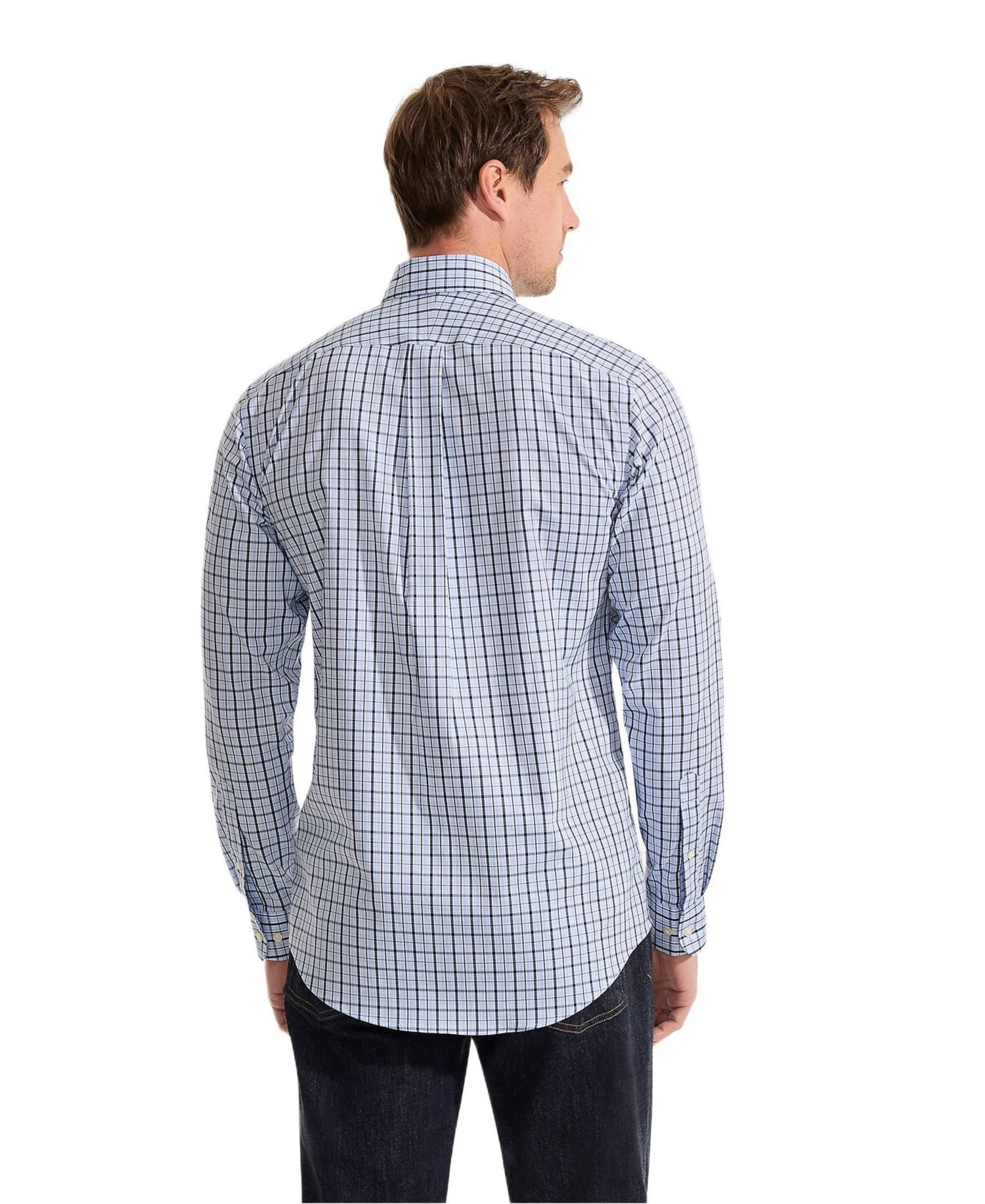 Men's Tailored Fit Pinpoint Buttondown Collar Dress Shirt