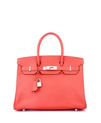 Birkin 30 Handbag Pink Epsom with Palladium Hardware