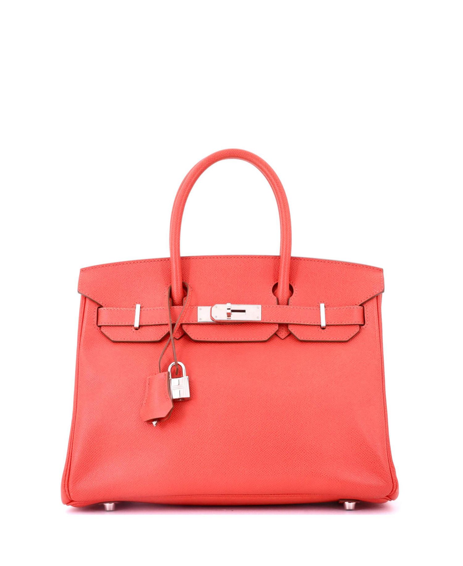Birkin 30 Handbag Pink Epsom with Palladium Hardware