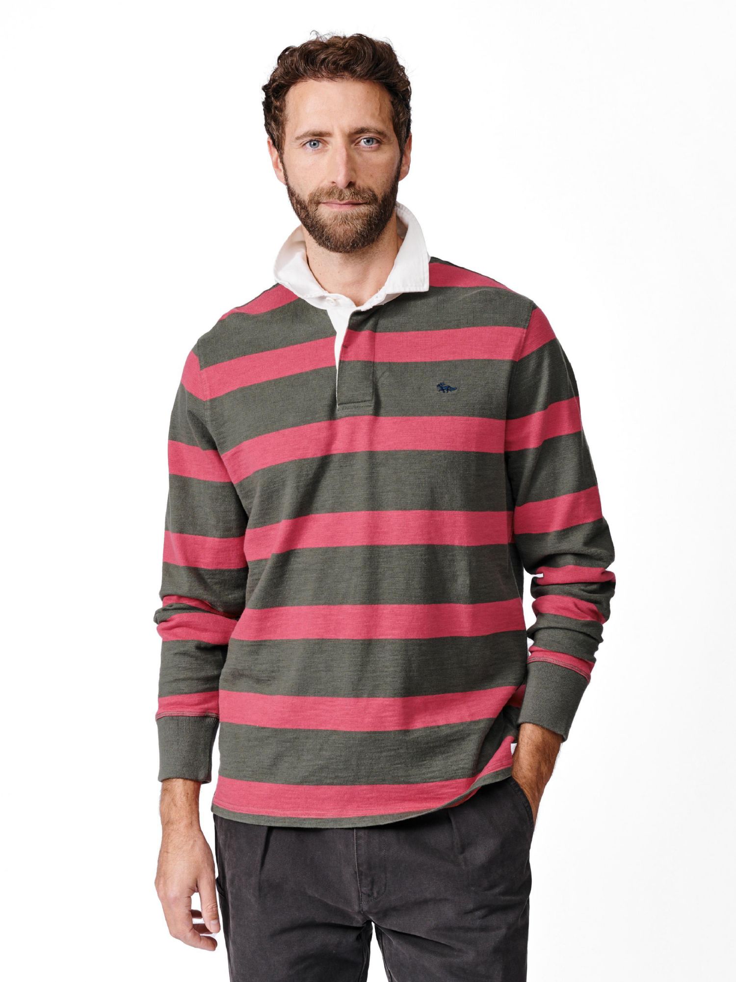 Men's Irnham Long Sleeve Collared Rugby Shirt