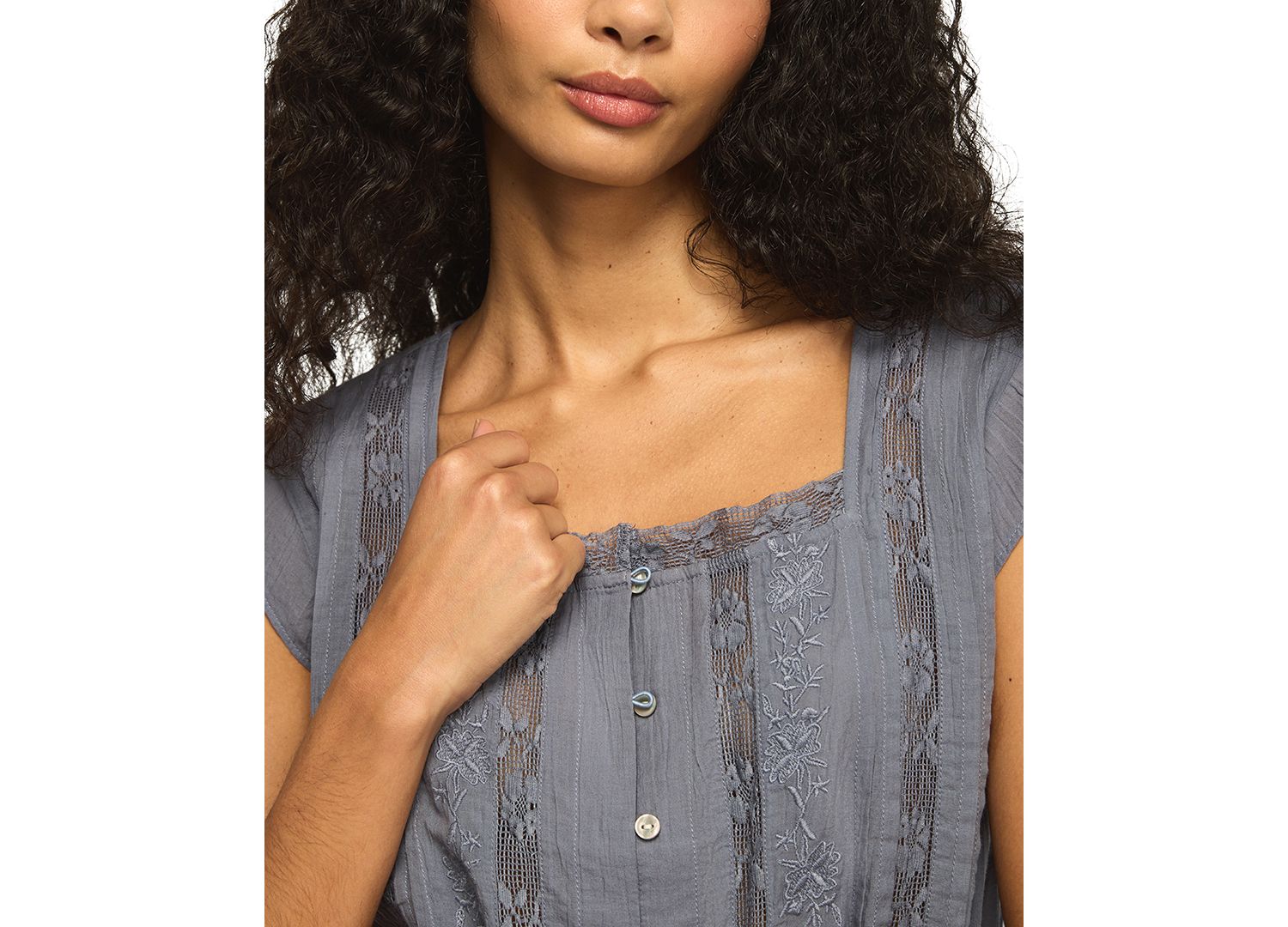 Women's Square Neck Cotton Top