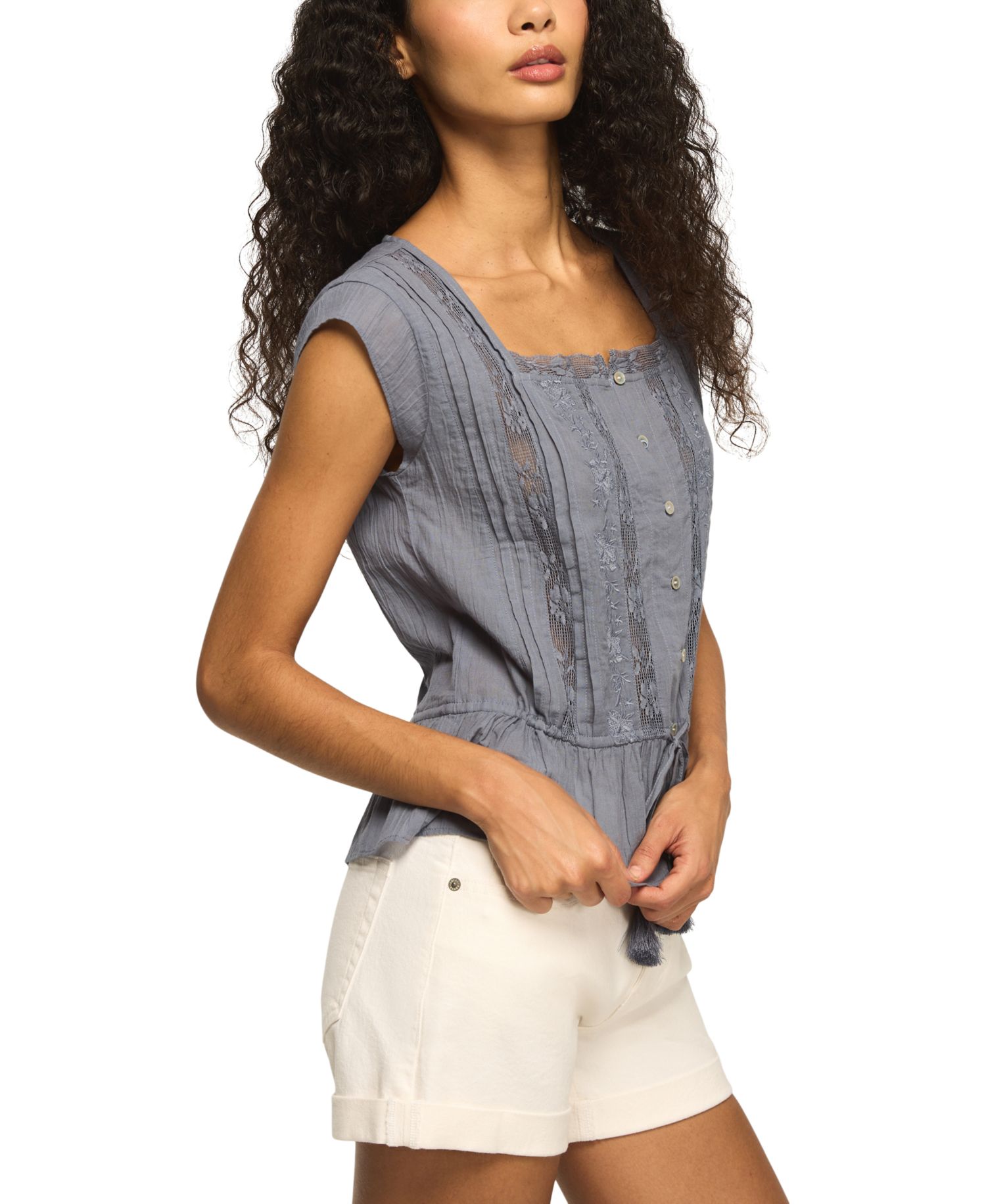 Women's Square Neck Cotton Top