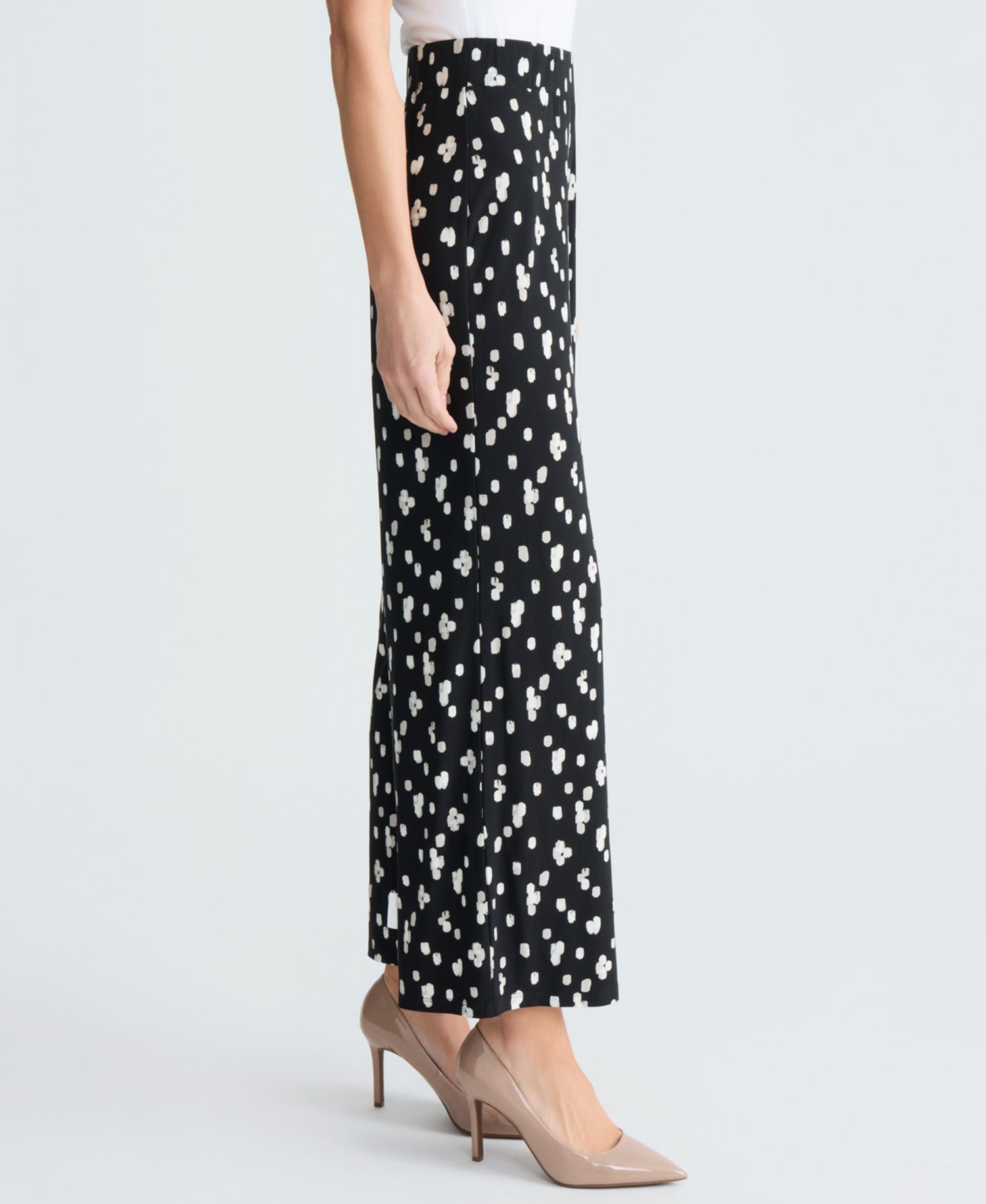 Women's Pull-On Printed Wide-Leg Soft Pants, Regular & Petite
