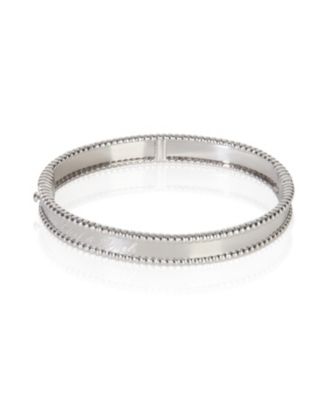 Pre-Owned Van Cleef and Arpels White Gold Signature Perlee Bracelet