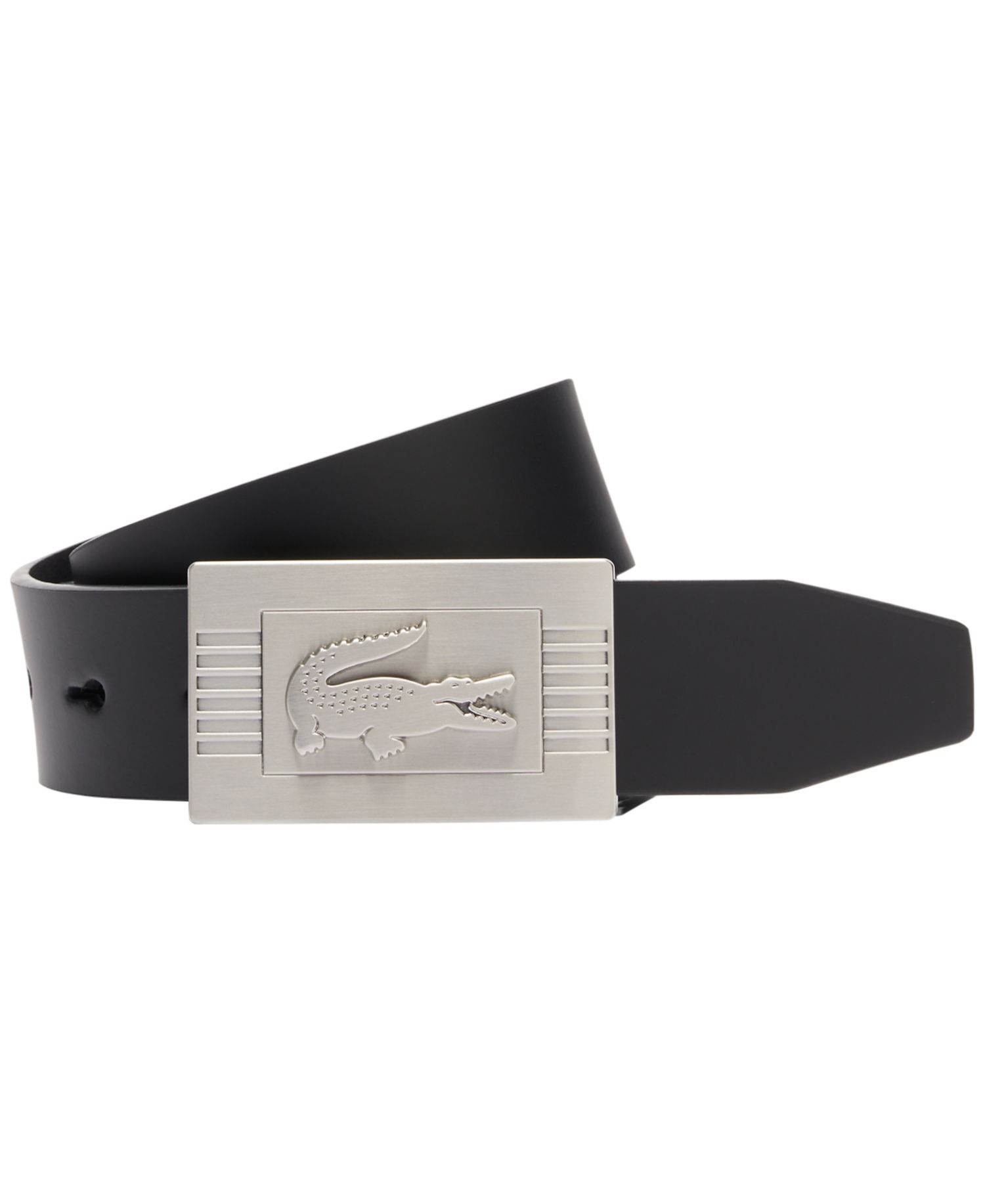 Men's Leather Debossed Logo Belt