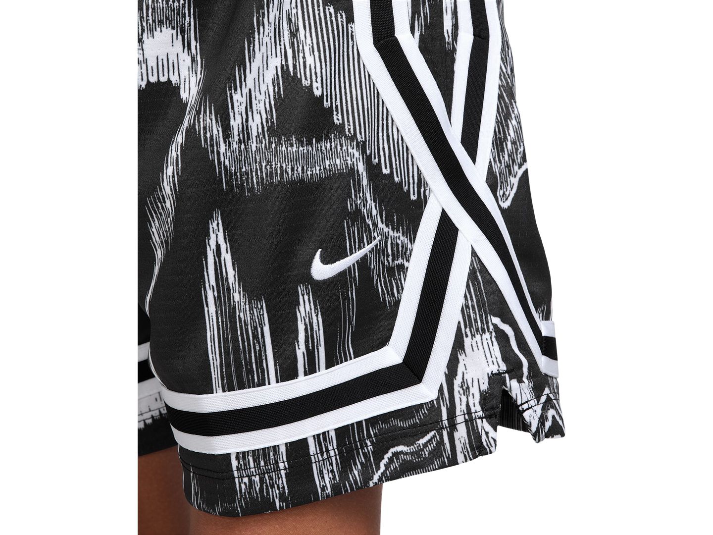 Детские шорты Nike Dri-FIT Basketball Pull-On, цвет: Чёрный / Белый — фото 3