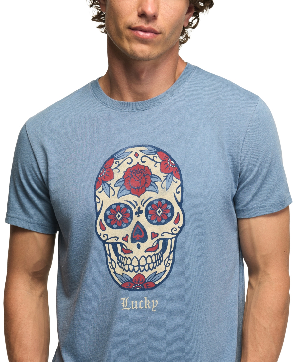 Lucky Brand Men's Sugar Skull T-Shirt