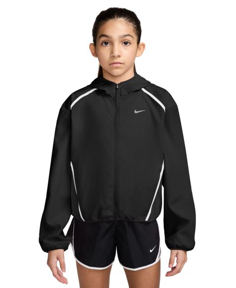 Куртка Nike Long-Sleeve Jacket для девочек, цвет: Чёрный / Белый