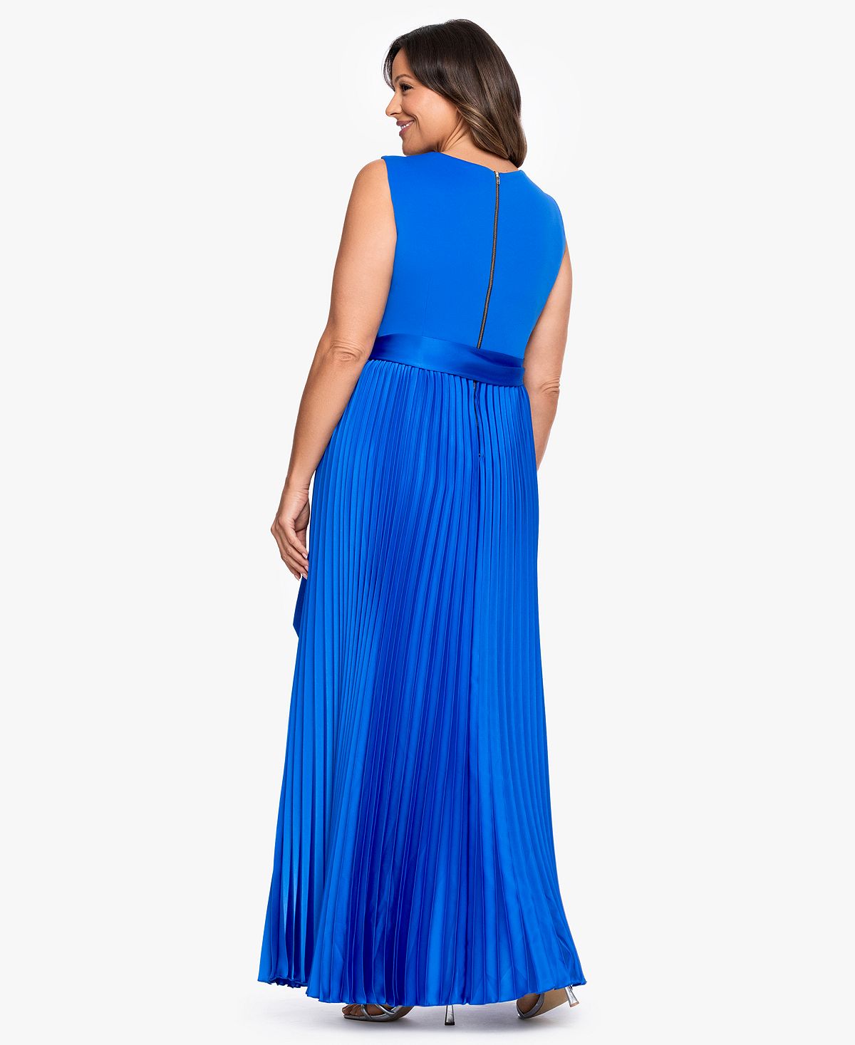 XSCAPE Women's Sleeveless V-Neck Gown view 4 — MAYCSS fashion products