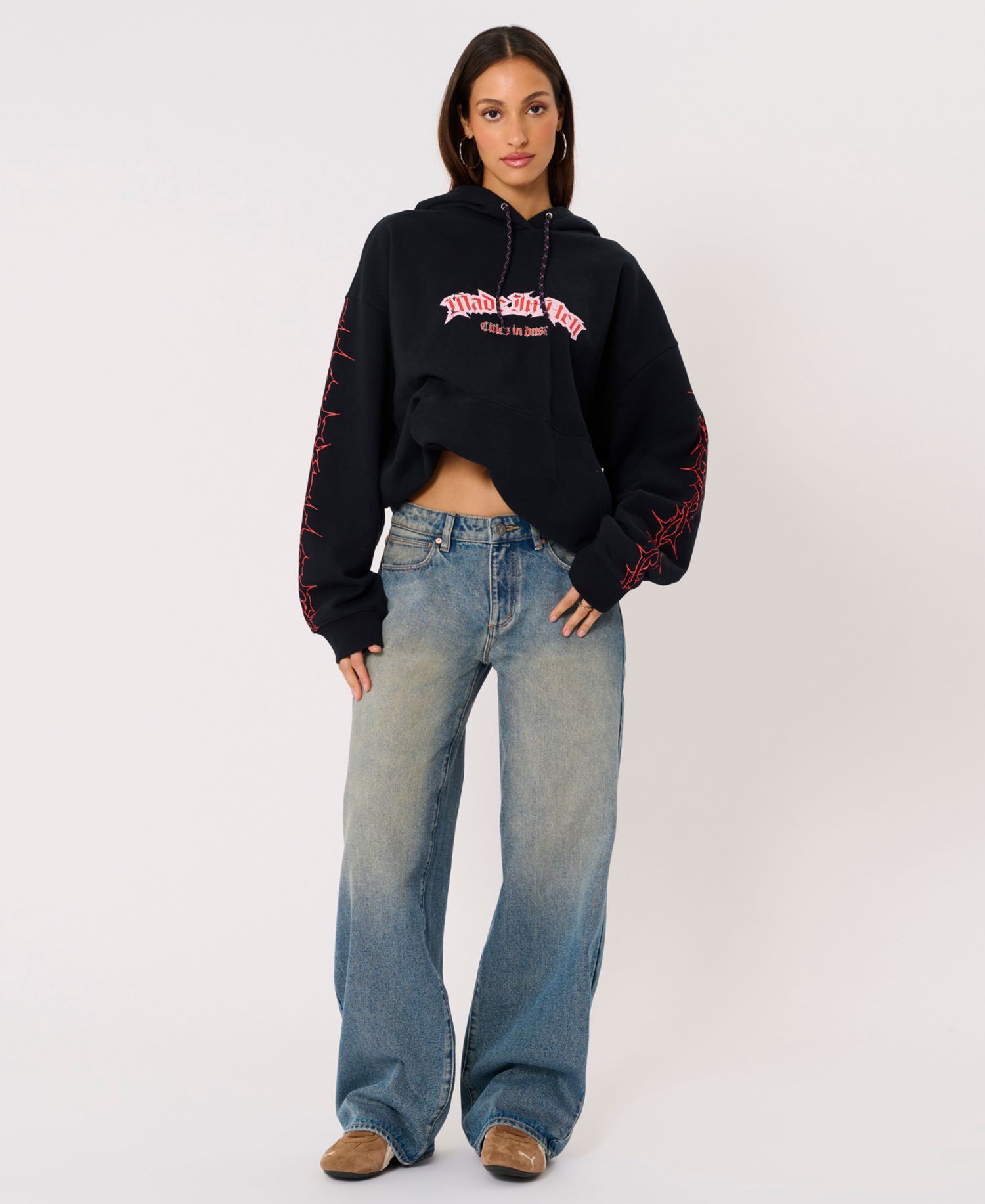 Women's 99 Kit Baggy-Fit Wide-Leg Jeans