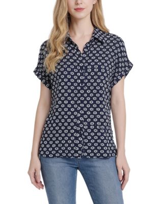 Women's Short-Sleeve Lace Top