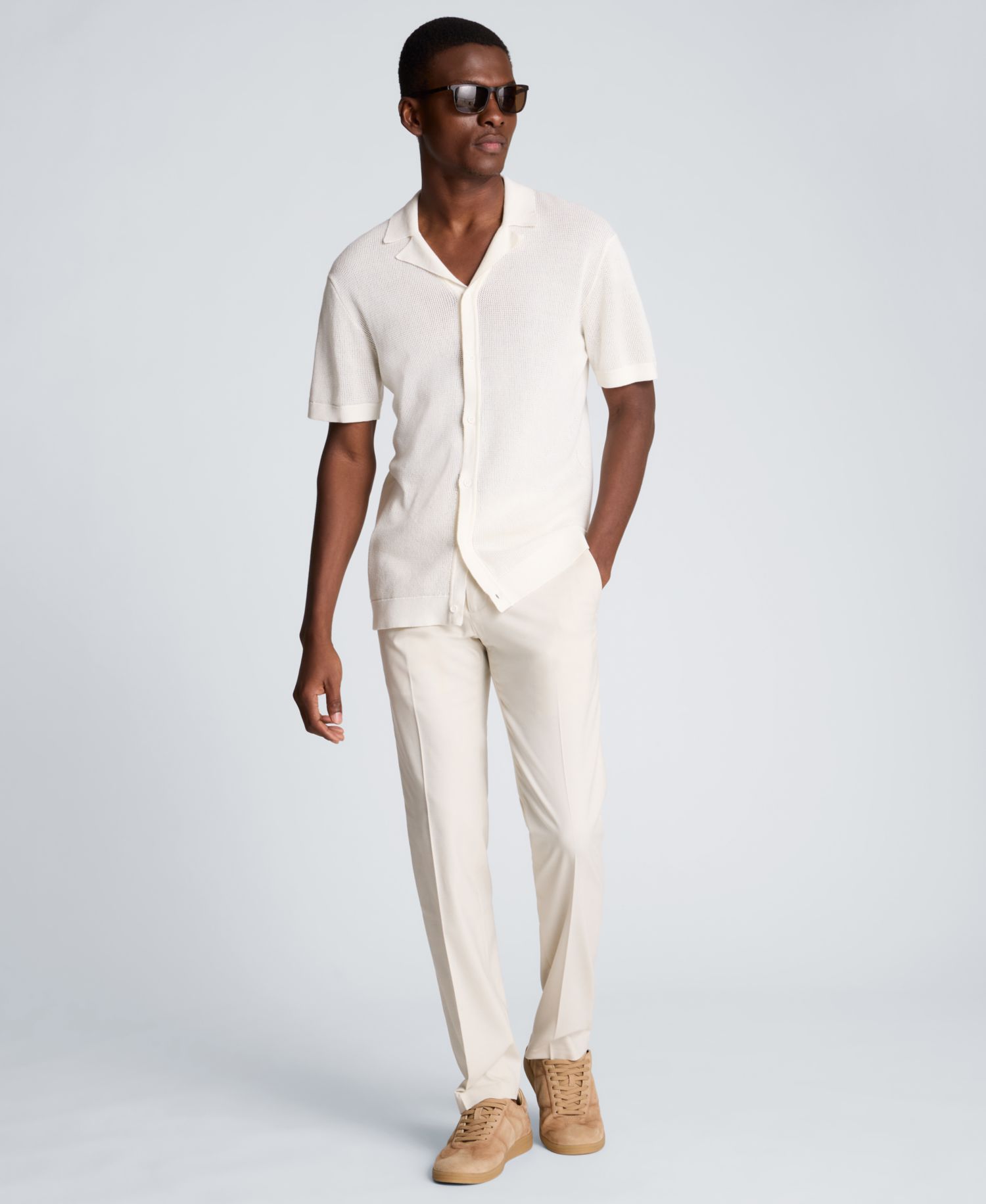 Men's Sport Assorted Plain Classic Camp Shirt