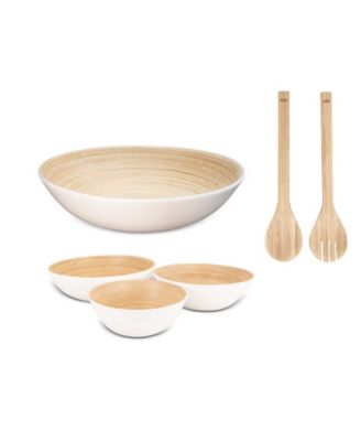 Lexa Bamboo 6-Piece Handcrafted Bowl Set