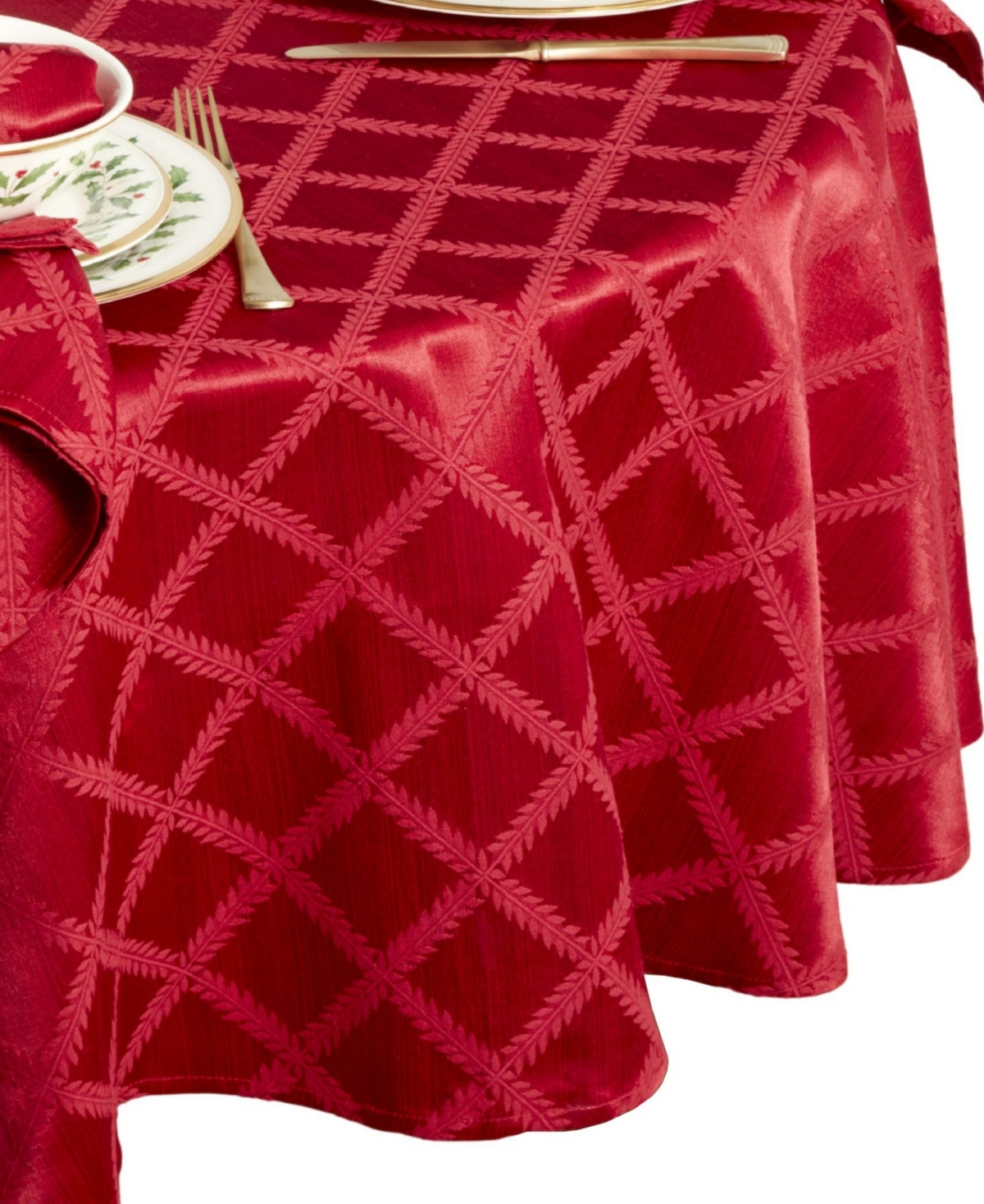 Lenox Laurel Leaf Tablecloth, 70" Round