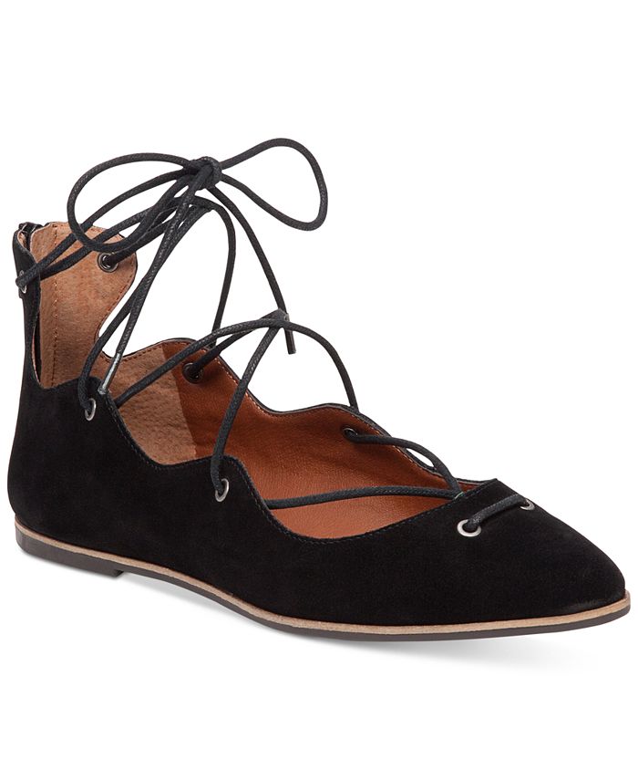 Lucky brand lace up flats outlet