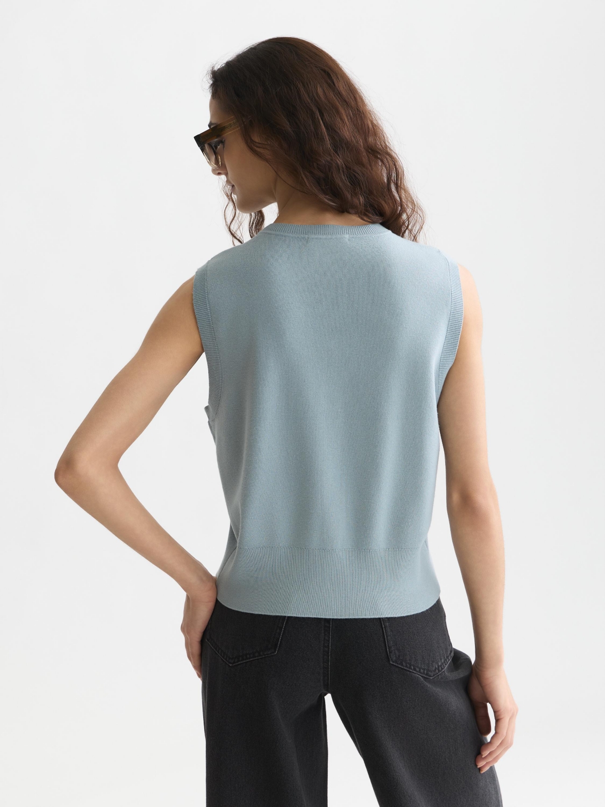 Scotch & Soda Women's and Tops Tees Compact Knitted Relaxed-Fit Spencer