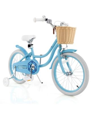18'' Kid's Bike w/ Training Wheels Adjustable Handlebar Seat Handbrake