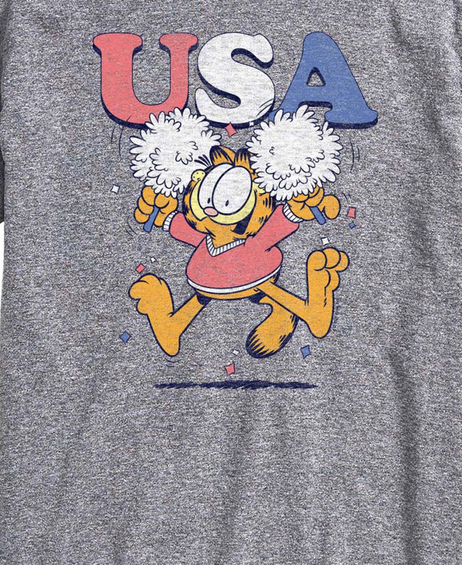 Men's Garfield USA Cheer Short-Sleeve Graphic T-Shirt