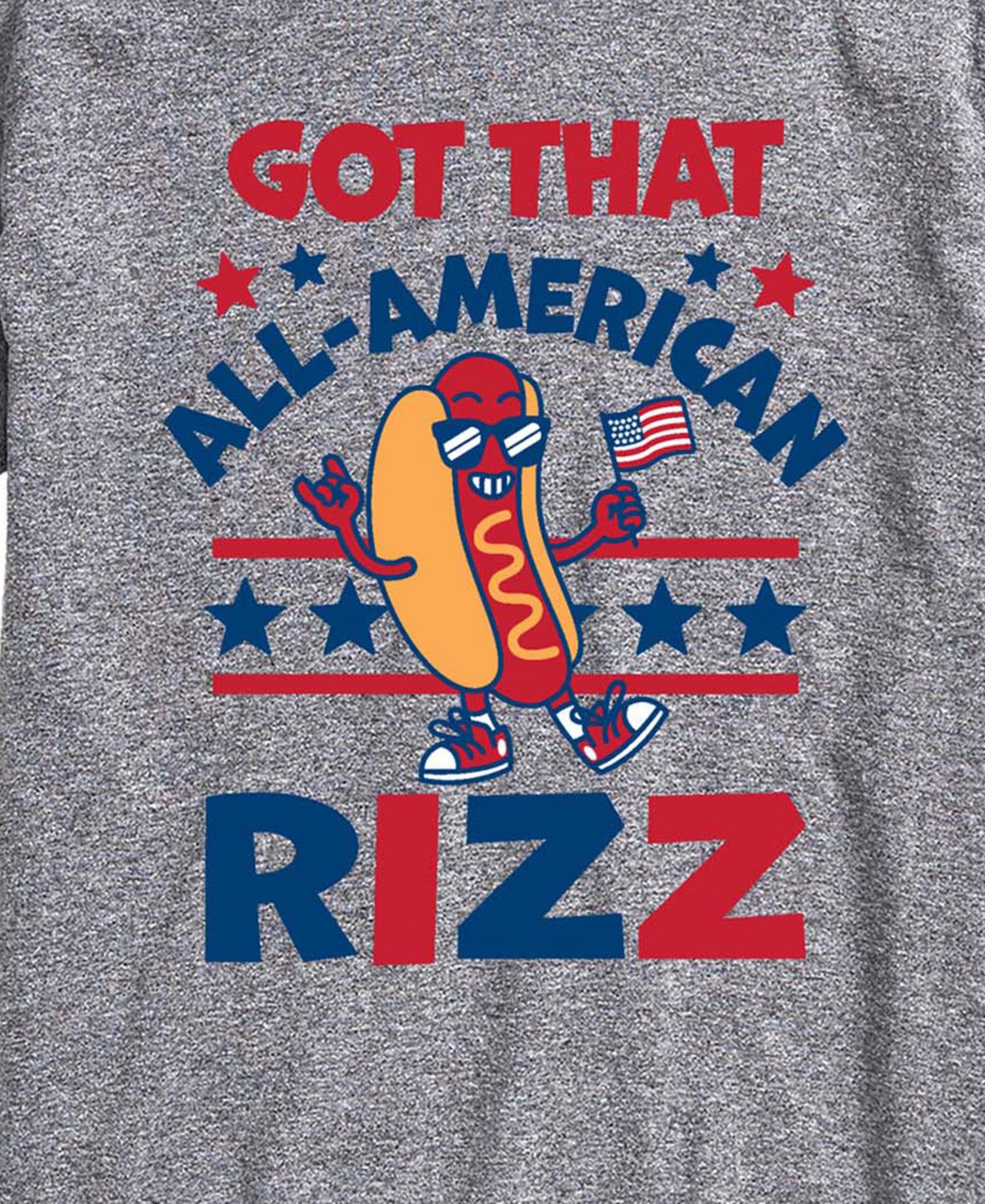 Men's All American Rizz Hotdog Short-Sleeve Graphic T-Shirt