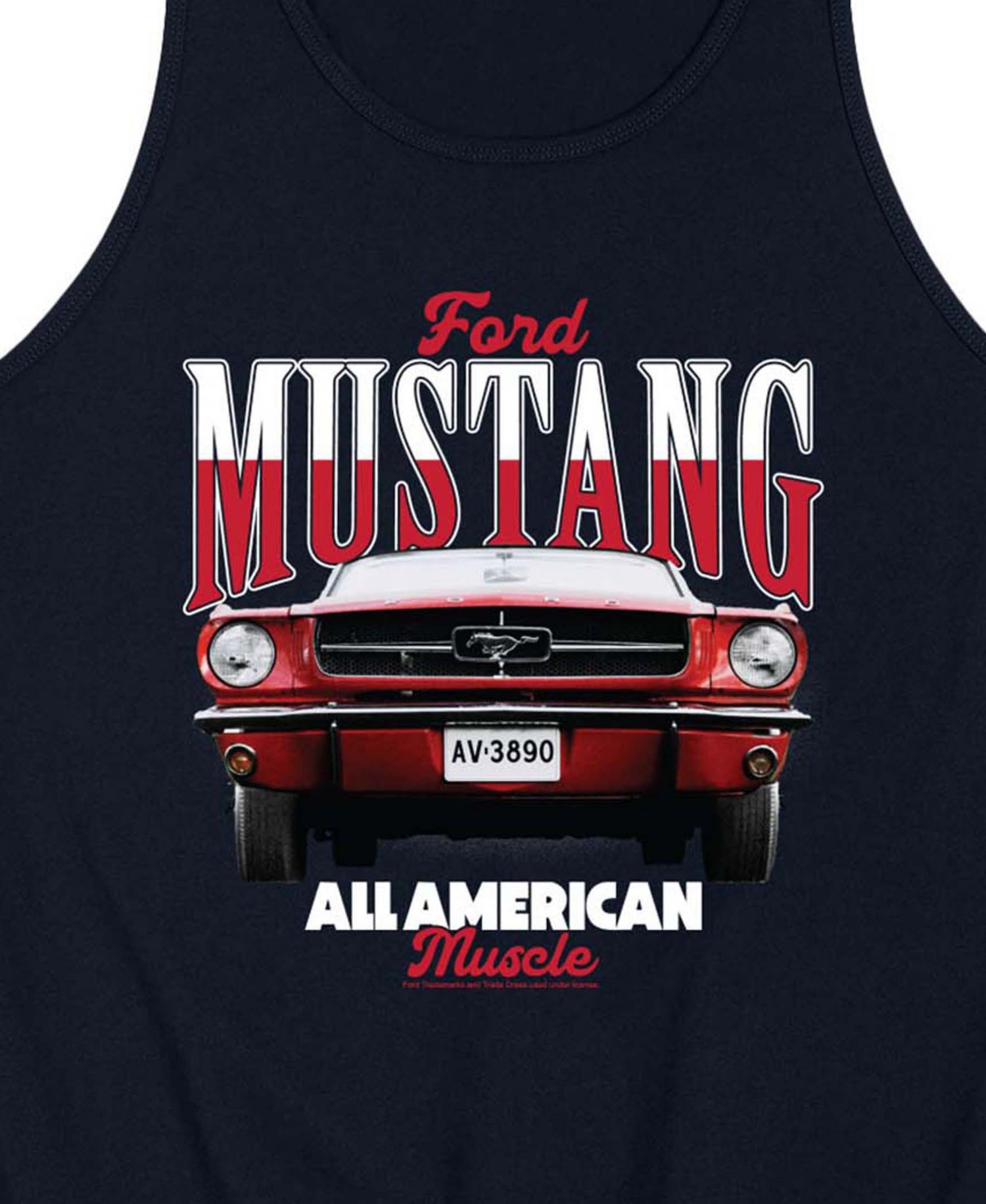 Men's Ford 1965 Mustang Sleeveless Graphic Tank Top