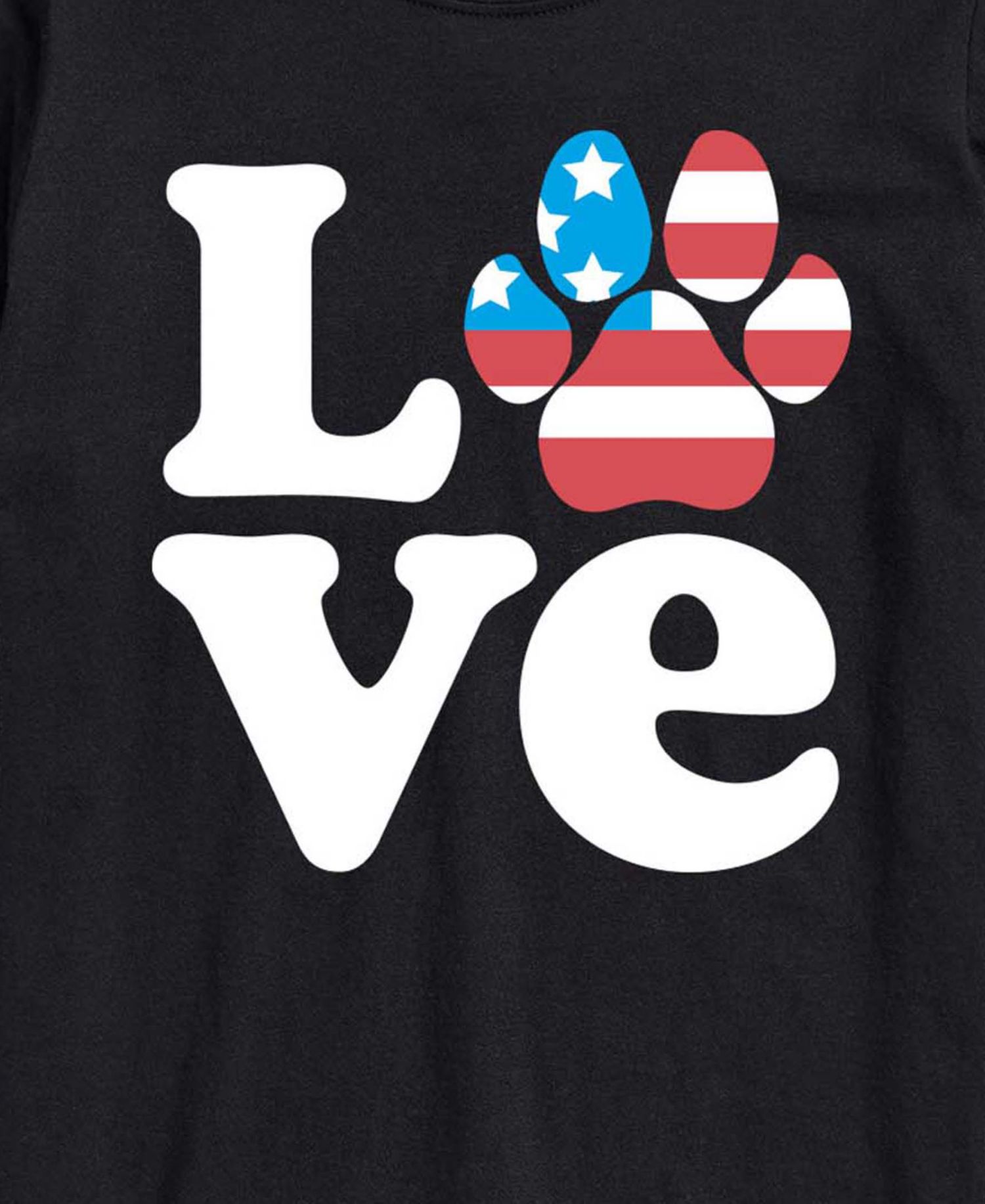 Men's Love America Paw Short-Sleeve Graphic T-Shirt