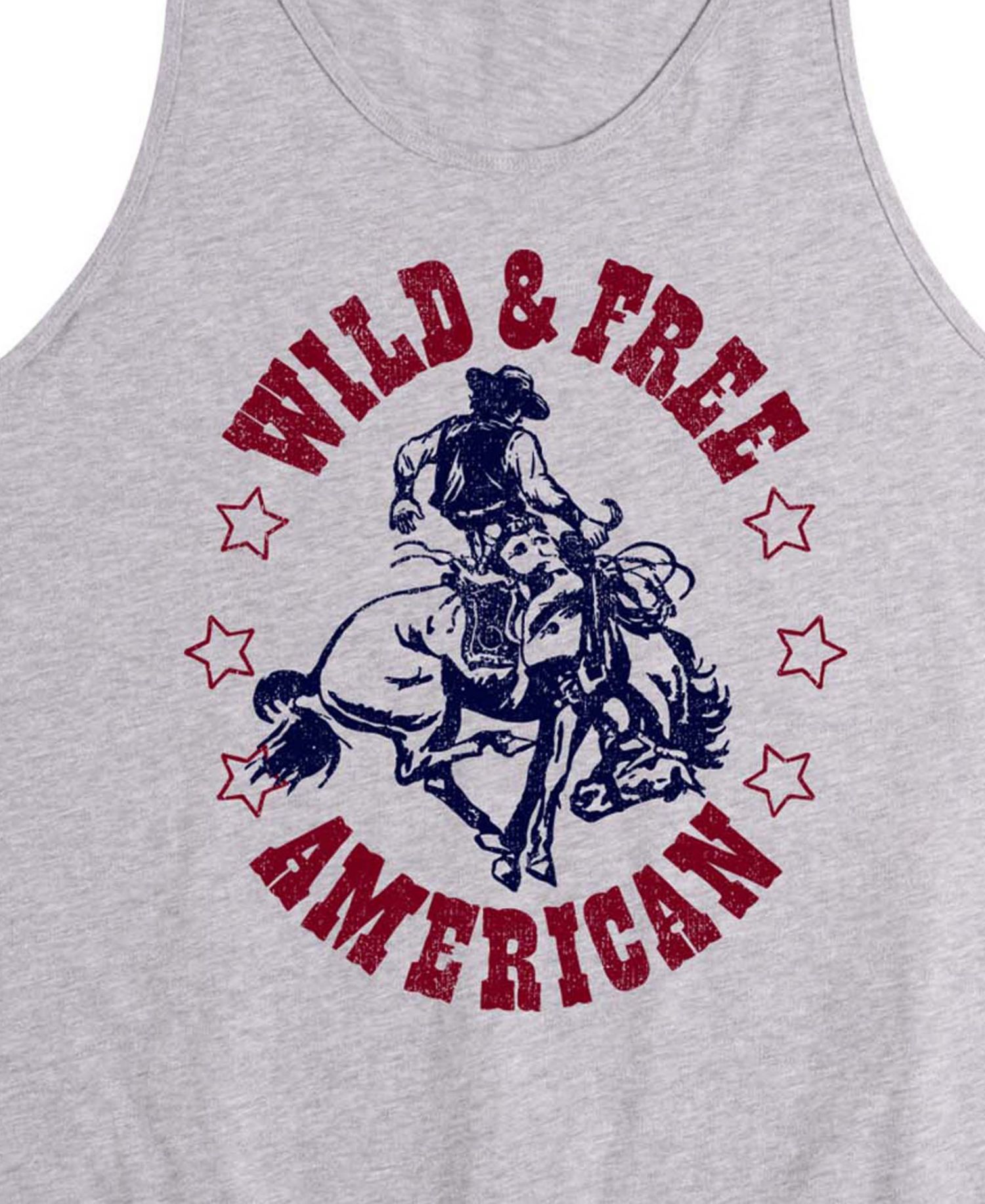 Men's Wild And Free American Sleeveless Graphic Tank Top
