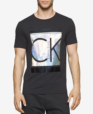 calvin shirt klein iridescent graphic shirts mens