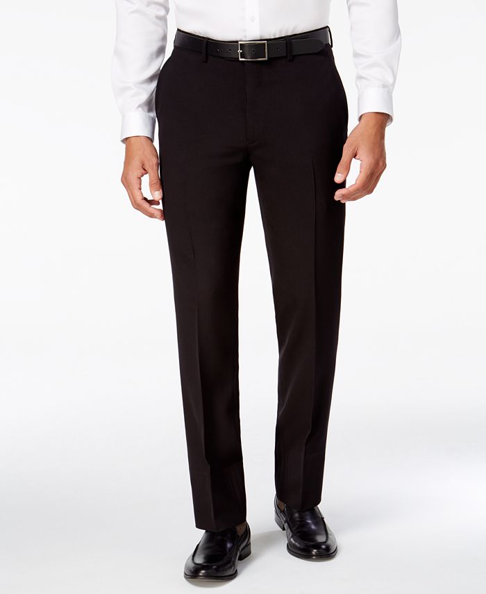 Perry Ellis Portfolio Men's Slim-Fit Black Suit - Macy's