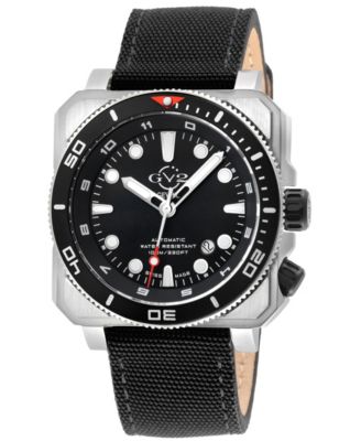 Men's XO Submarine Swiss Automatic Canvas Strap Watch