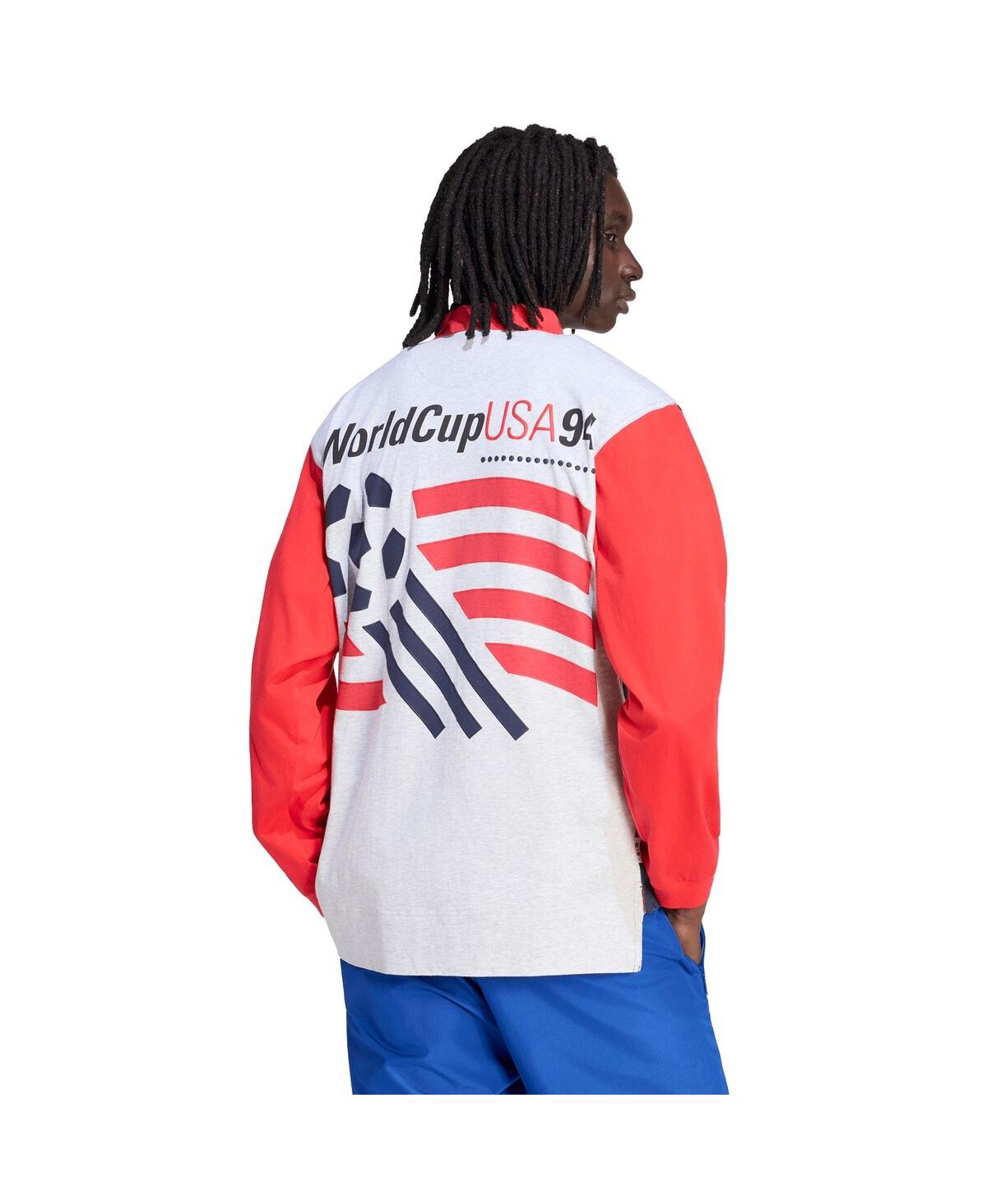 Adidas Men's Navy/Red Usmnt 1994 World Cup Long Sleeve Polo Shirt