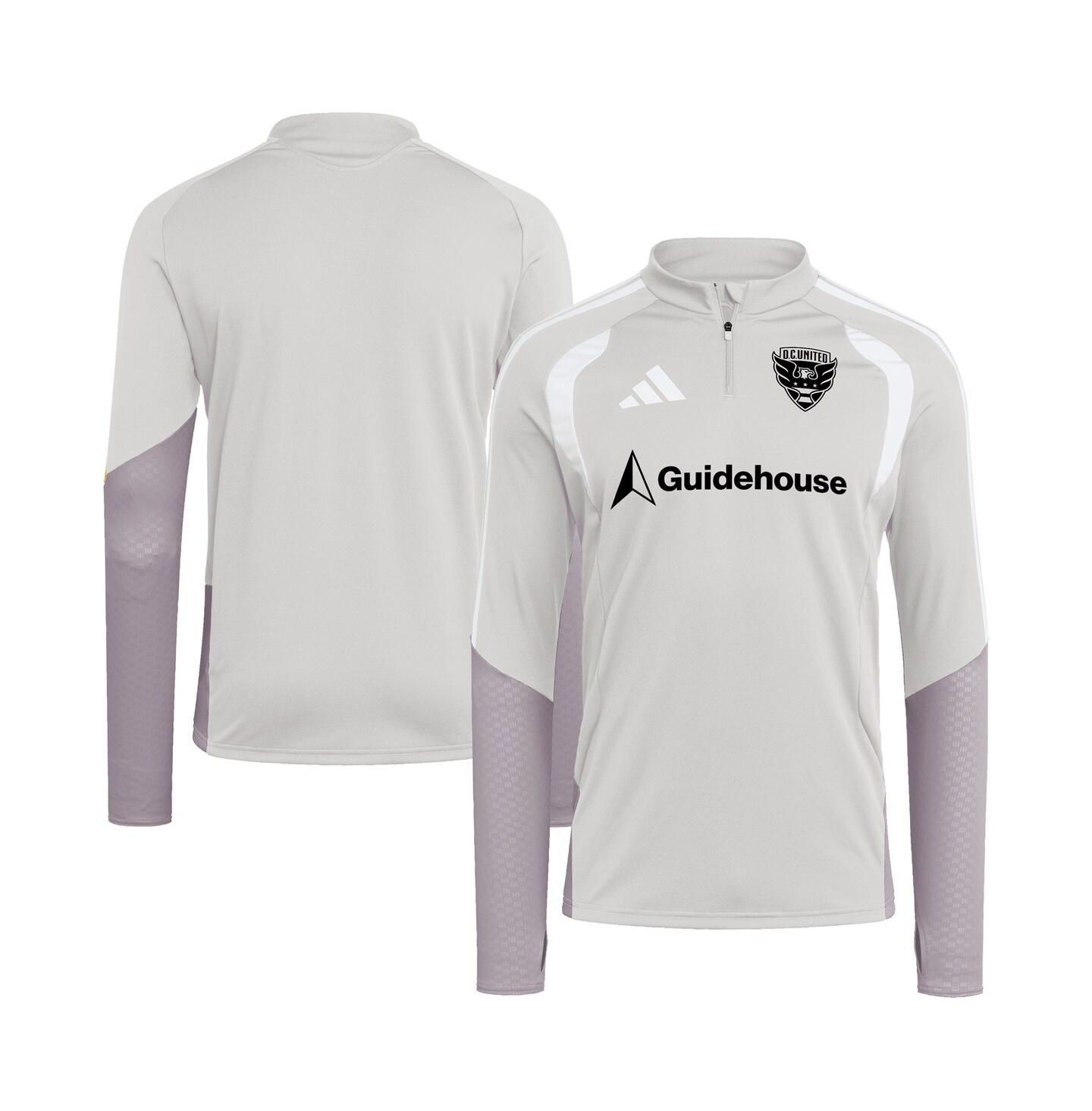 Мужская толстовка adidas Silver D.C. United 2026 Tiro Competition Quarter-Zip Training — фото 1