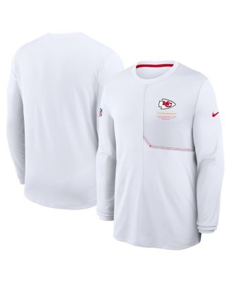 Men's White Kansas City Chiefs Sideline Coaches UV Dri-FIT Long Sleeve T-Shirt