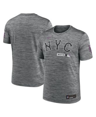 Men's Anthracite New York Mets Authentic Collection City Connect Velocity Dri-FIT T-Shirt
