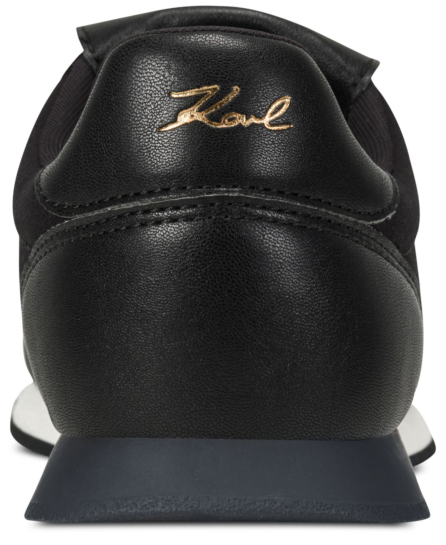 Женские кроссовки KARL LAGERFELD PARIS Midwood Lace-Up, цвет: Чёрный гладкий — фото 3