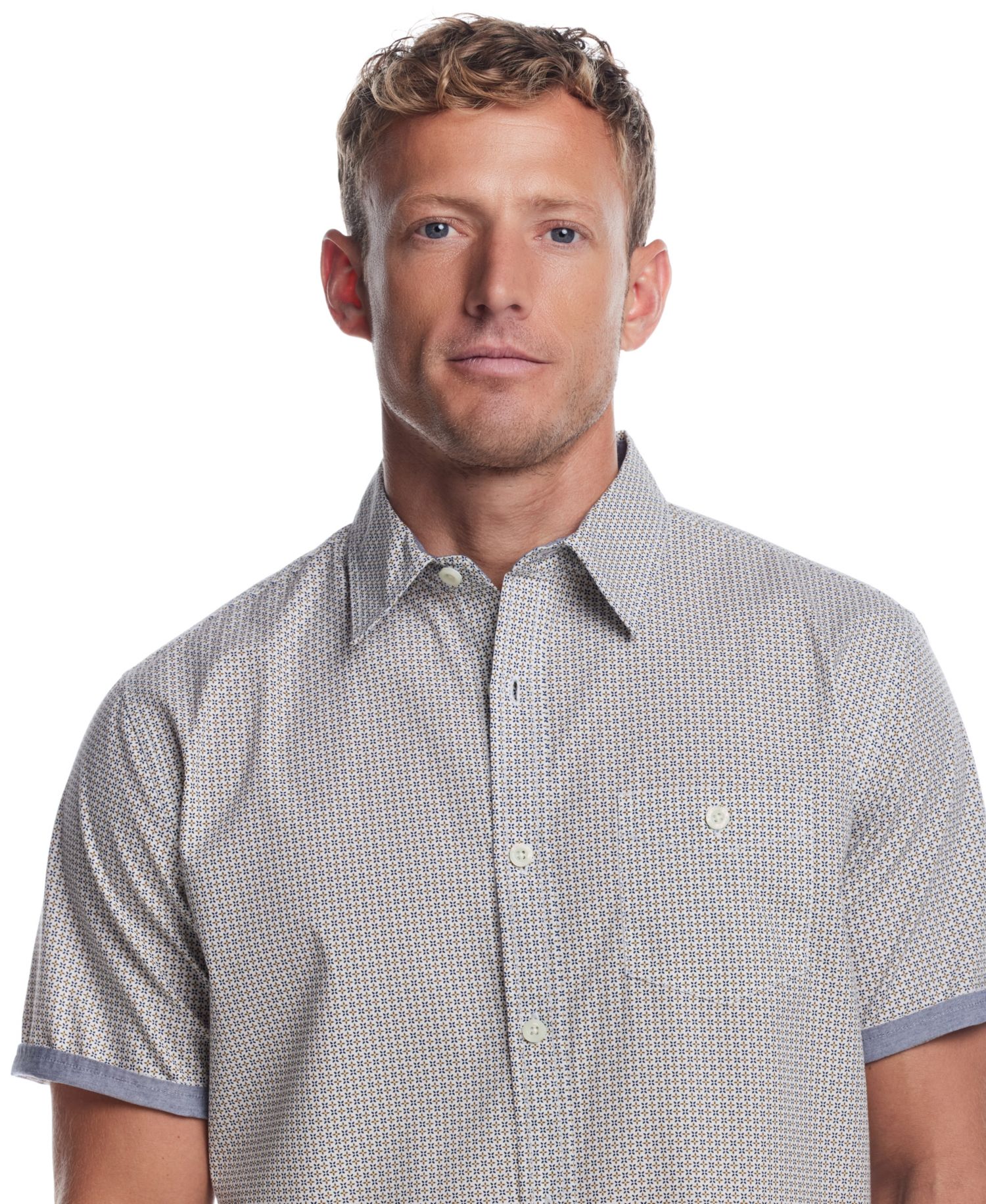Men's Classic-Fit Short-Sleeve Button-Down Shirt
