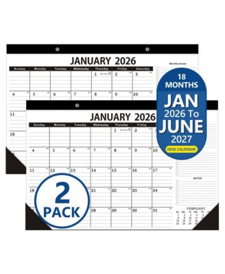 Desk Calendar 2026-2027 Monthly Planner Office Teacher