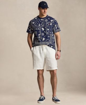 Polo Ralph Lauren Men's Big & Tall Print Bandanna Jersey T-Shirt
