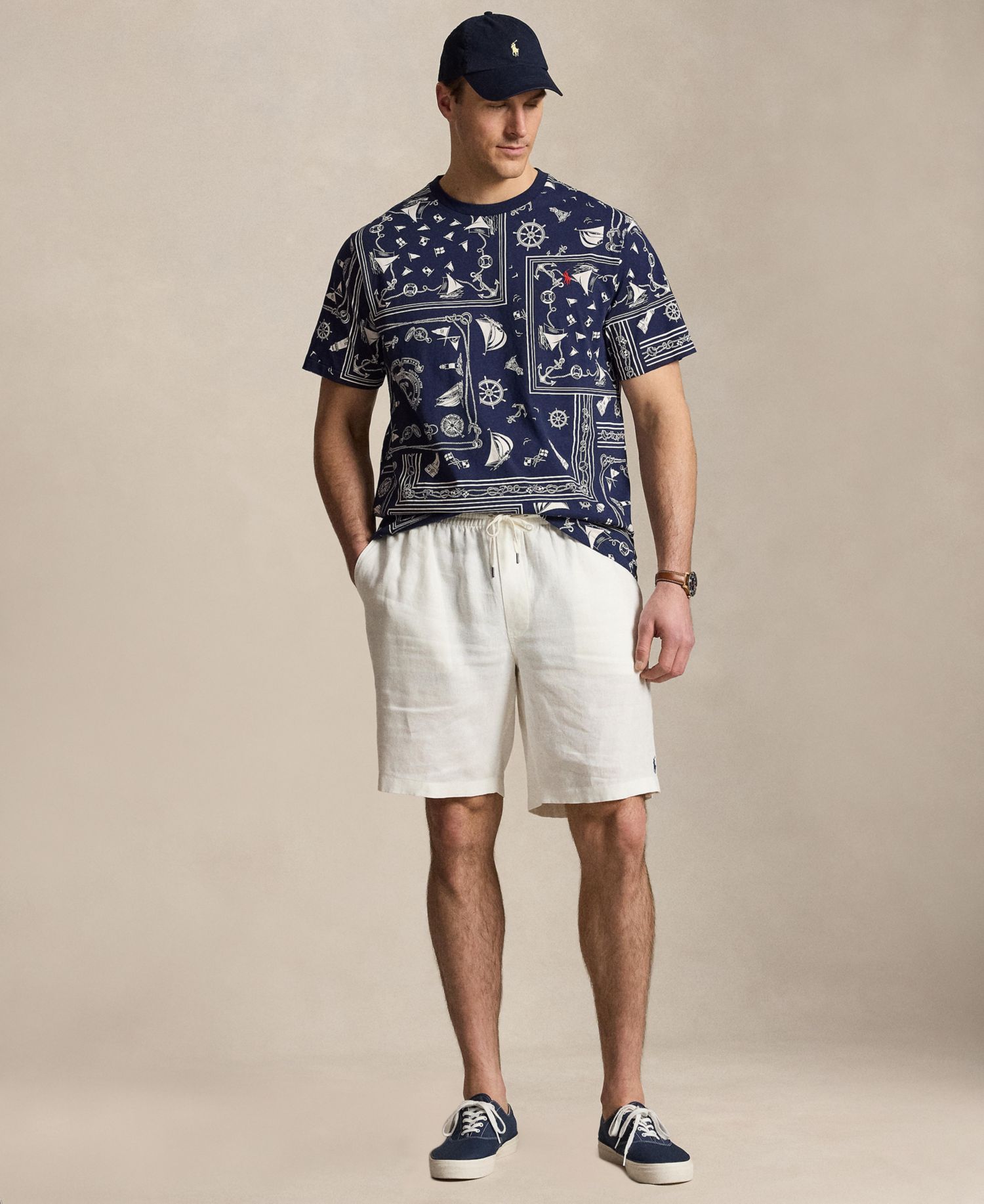 Men's Big & Tall Print Bandanna Jersey T-Shirt