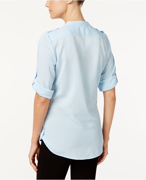 CST-F2541 BLACK ZIP POCKETS TOP main image 1