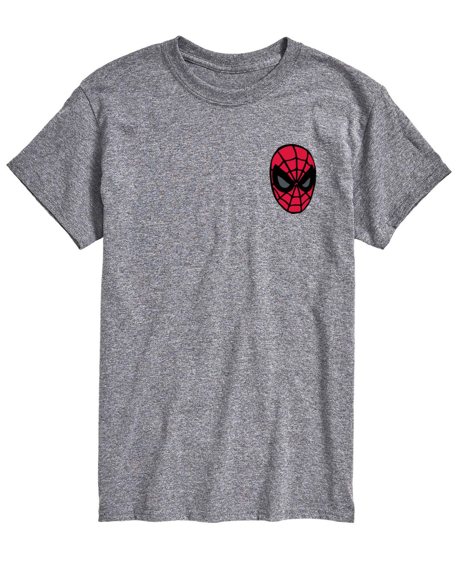 Men's Spiderman Crawling Flag Short-Sleeve Graphic T-Shirt