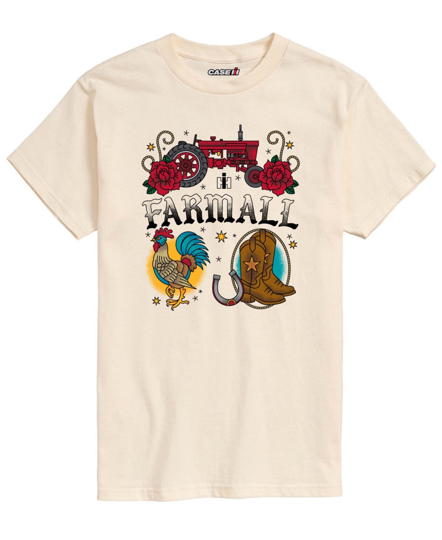 Мужская футболка AIRWAVES Farmall Flash Short-Sleeve Graphic, цвет: Кремовый — фото 1