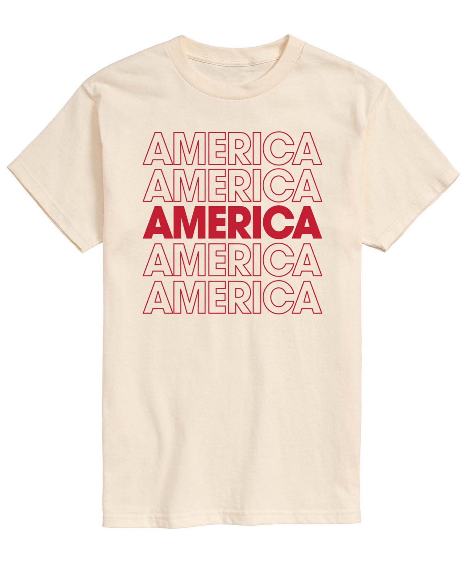 Men's America Repeated Short-Sleeve Graphic T-Shirt