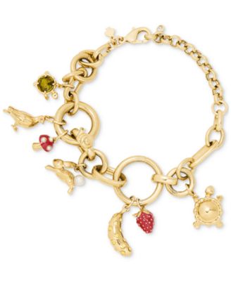 Gold-Tone Secret Garden Charm Bracelet