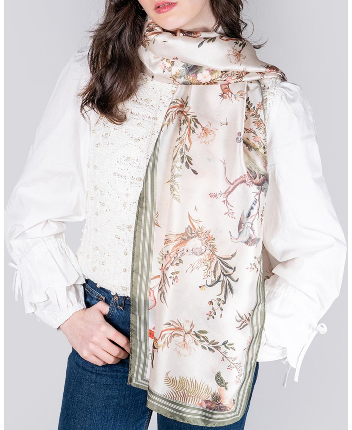 Fable England Women's Wonderland Toile Silky Scarf