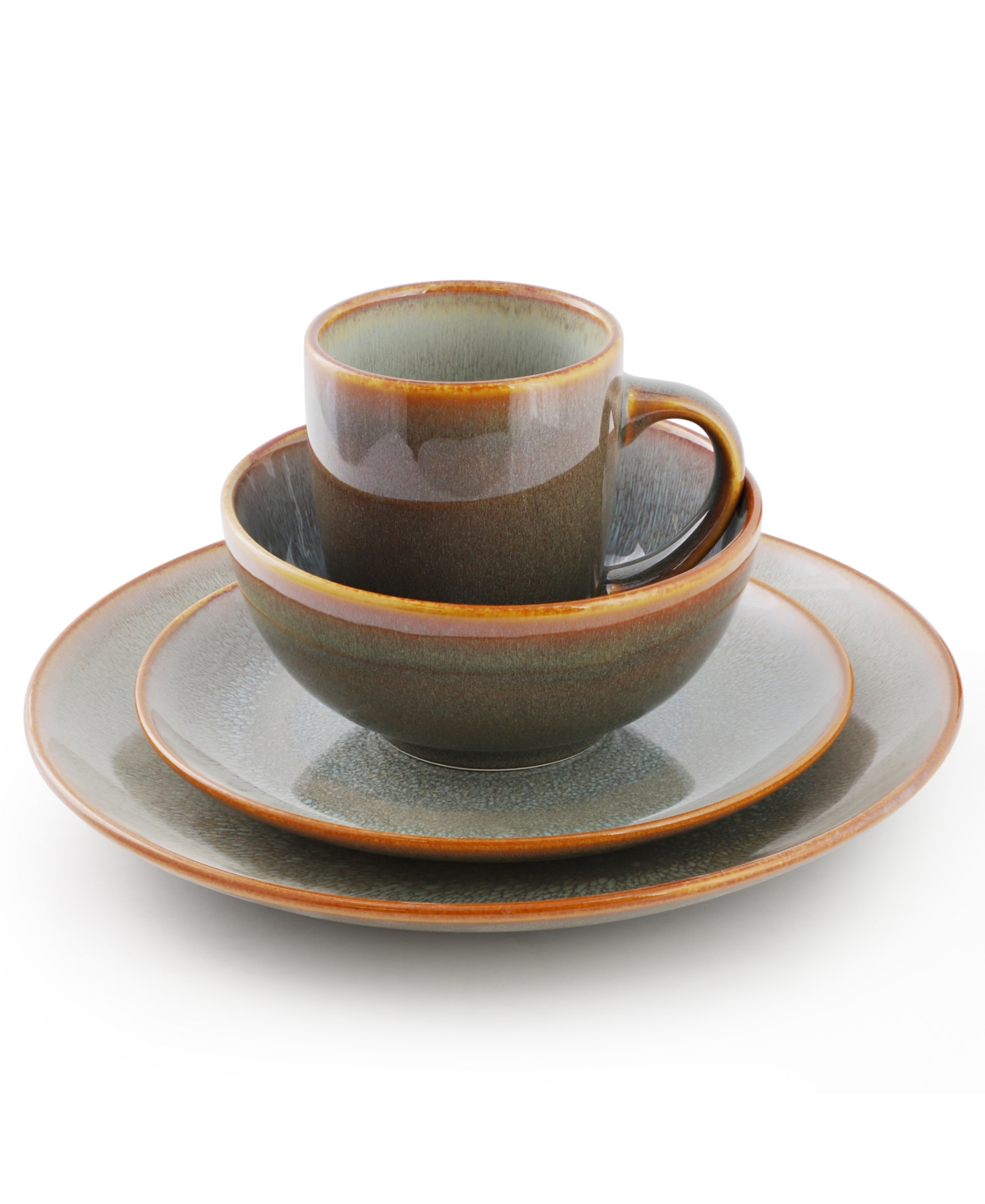 Elama Pearl 16-Piece Dinnerware Set, Service For 4