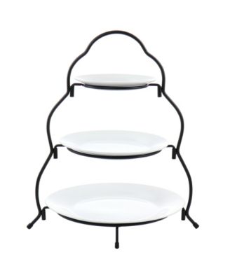 3-Tiered Round Plate Server
