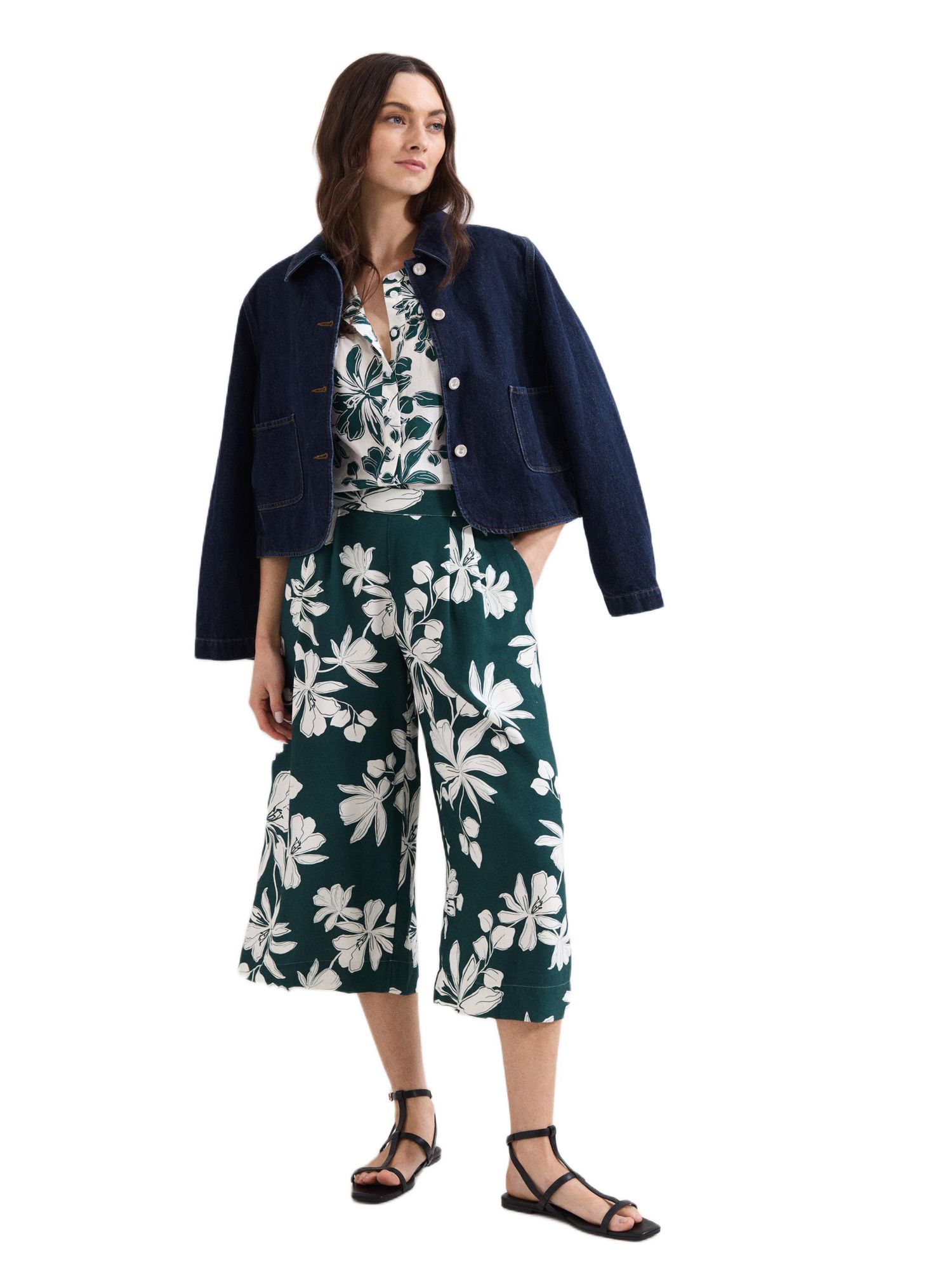 Women's Josie Floral Print Culotte Trousers